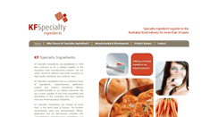 Desktop Screenshot of kfspecialtyingredients.com