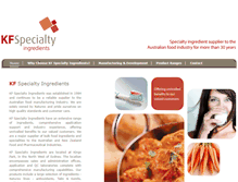 Tablet Screenshot of kfspecialtyingredients.com